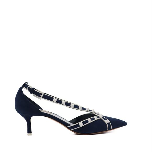 Valentino Suede Rockstud D'Orsay Pump Size 40 - Picture 1 of 13